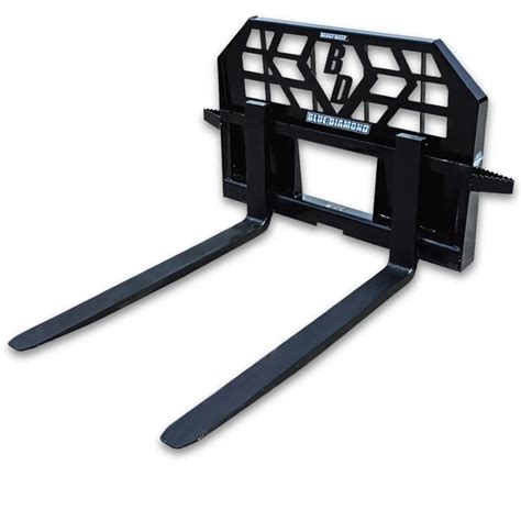 48 skid steer forks 5000lb|blue diamond skid steer pallet forks.